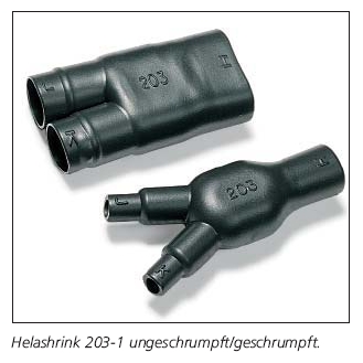 Helashrink® Serie 200 Zweifinger-Formteile  HellermannTyton