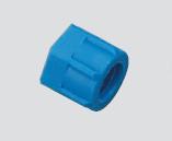 Überwurfmutter für Schnellverschraubung Kunststoff blau (POM)